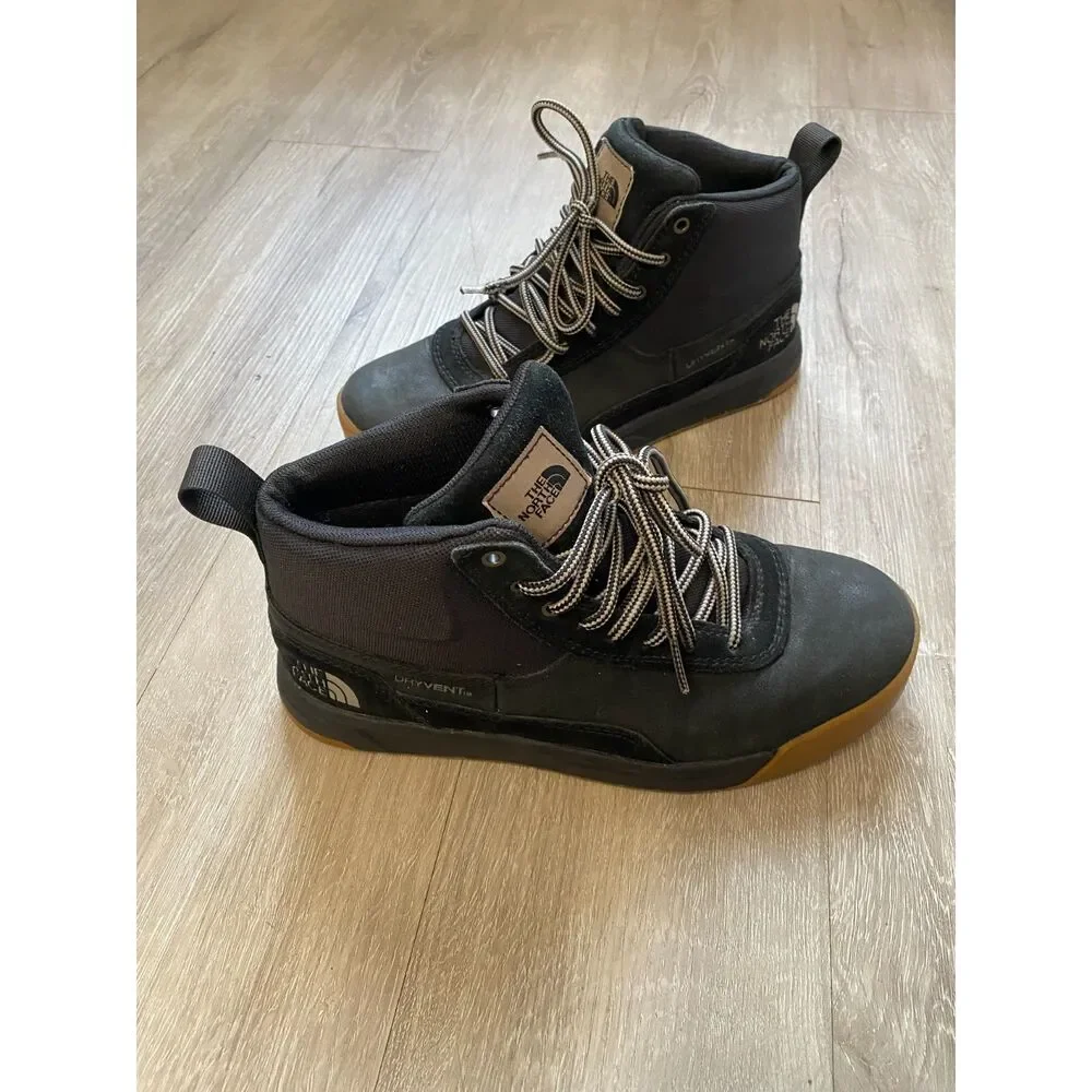 The North Face Larimer Mid Waterproof DryVent Boots Black Gum Men’s Size 7